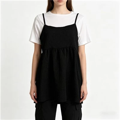 2-teilige T-Shirt-Westen-Sets für Damen
